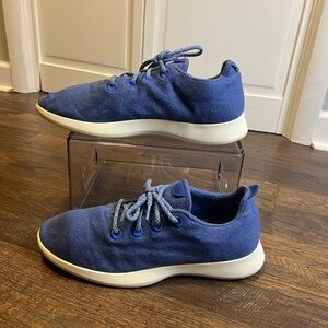 Allbirds Men’s The Wool Runner Sneaker Size Men’s 12 Color Blue/ Cream